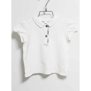 BURBERRY - ‡バーバリー/BURBERRY‡80cm 半袖ポロシャツ 白【中古】子供服 キッズ kids ベビー服 baby 女の子 夏 124032 tops