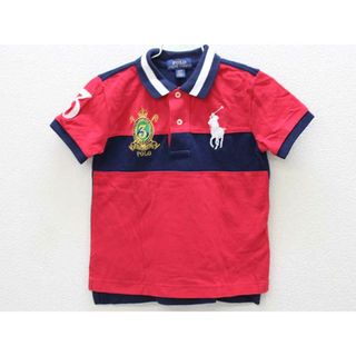 ラルフローレン(Ralph Lauren)の▽ラルフローレン/Ralph Lauren▽90cm 半袖ポロシャツ 赤×紺【中古】子供服 キッズ kids ベビー服 baby 男の子 夏 425032 tops(シャツ/カットソー)