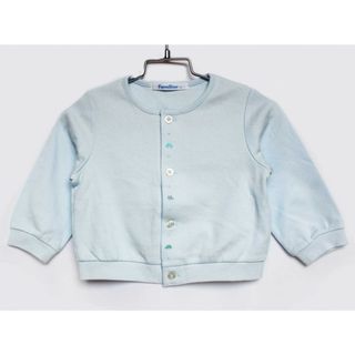 ファミリア(familiar)の【春物 新入荷!】[ファミリア/familiar]80cm カーディガン ブルー【中古】子供服 キッズ kids ベビー服 baby 男の子 春 tops 803042(カーディガン/ボレロ)