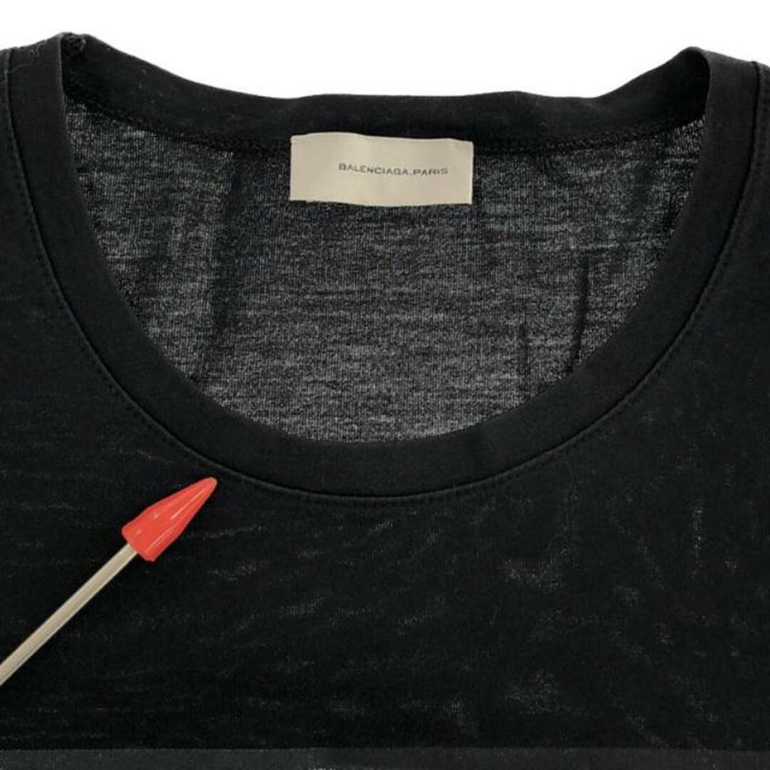 Balenciaga(バレンシアガ)のBALENCIAGA / バレンシアガ | クルーネック プリントTシャツ | M | ブラック | メンズ メンズのトップス(Tシャツ/カットソー(半袖/袖なし))の商品写真