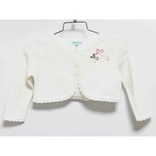 トッカバンビーニ(TOCCA BAMBINI)の【春物 新入荷!】‡トッカ/TOCCA BAMBINI‡80cm ボレロ/カーディガン 白系【中古】子供服 キッズ kids ベビー服 baby 女の子 春秋 tops 213042(カーディガン/ボレロ)