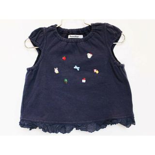 ファミリア(familiar)の【春物 新入荷!】[ファミリア/familiar]90cm 半袖ベスト 紺【中古】子供服 キッズ kids ベビー服 baby 女の子 春秋 tops 803042(その他)