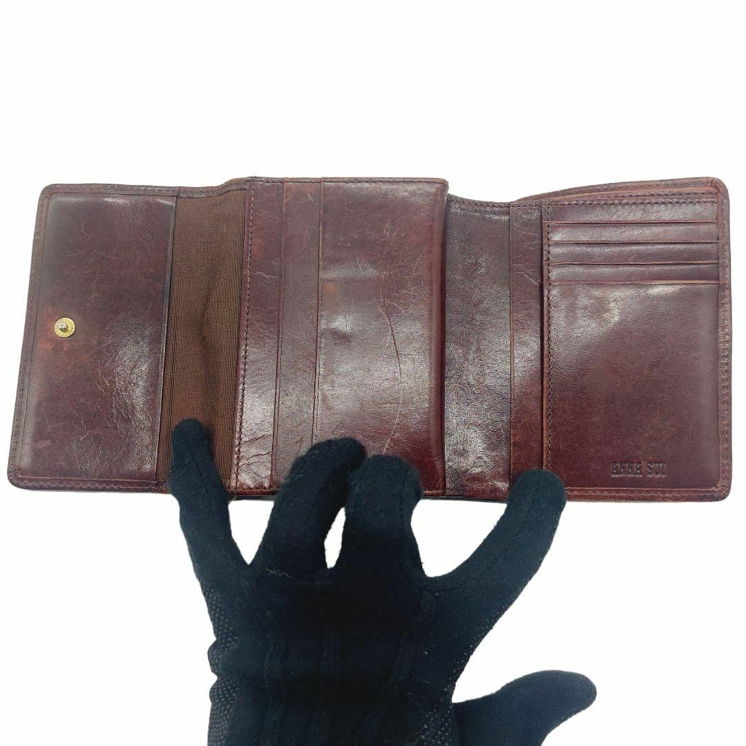 ANNA SUI(アナスイ)のアナスイ✧三つ折財布 がま口 総柄 キャンバス ロゴ 茶 レディースのファッション小物(財布)の商品写真