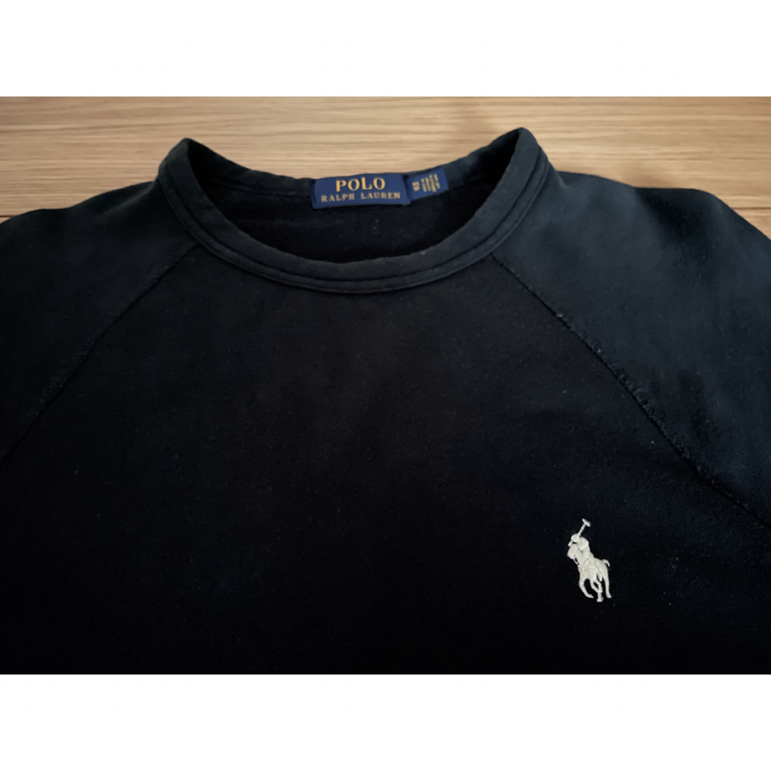 POLO RALPH LAUREN(ポロラルフローレン)のPOLO  RALPHLAUREN ラルフローレン　トレーナー　スウェット　黒 メンズのトップス(スウェット)の商品写真