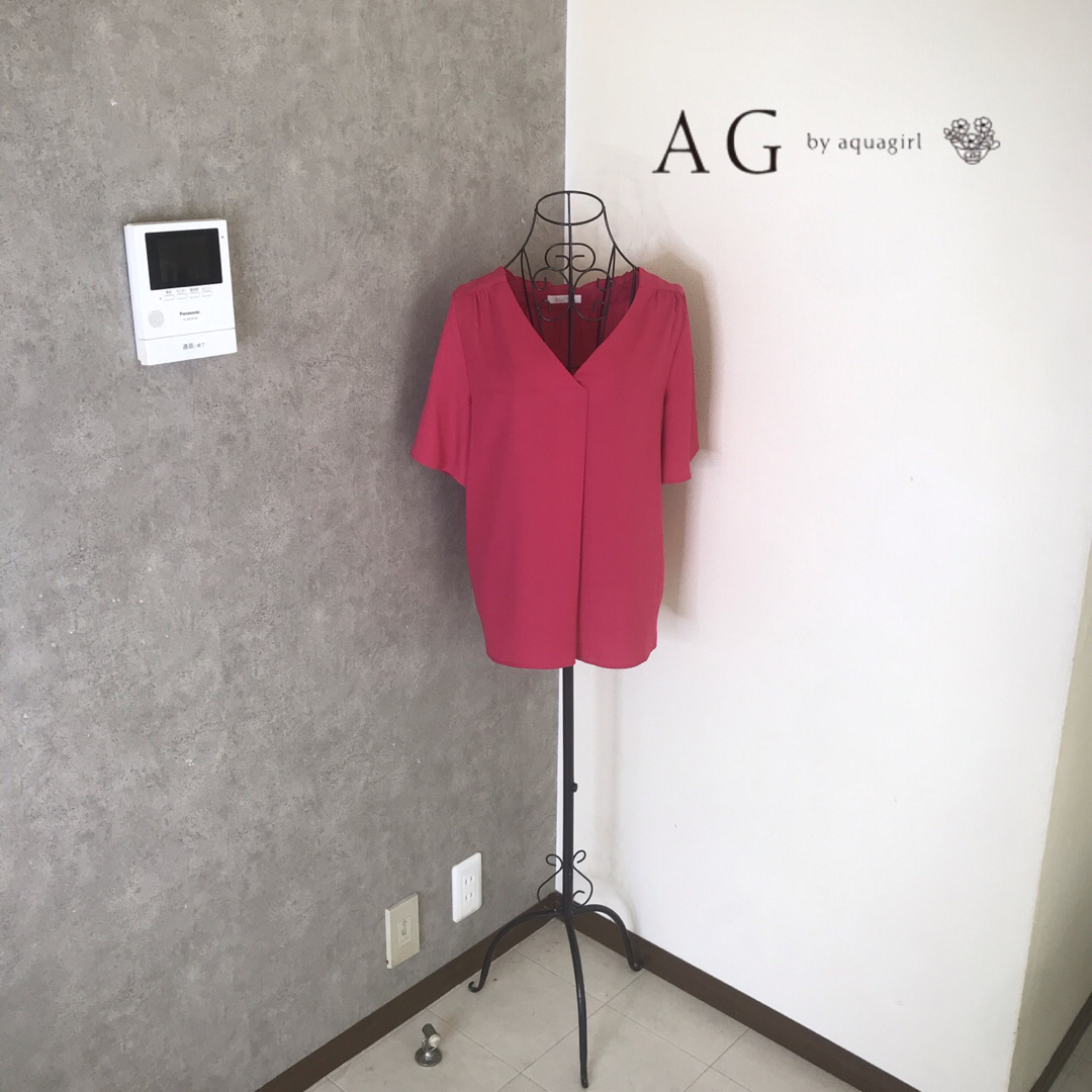 AG by aquagirl(エージーバイアクアガール)のエージーバイアクアガール♡1度着用　ブラウス レディースのトップス(シャツ/ブラウス(半袖/袖なし))の商品写真