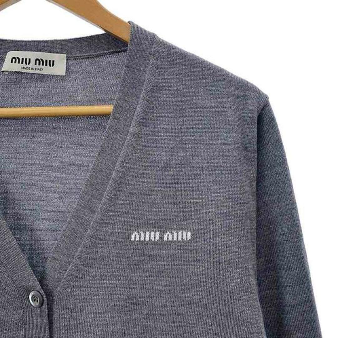 MIU MIU - 【美品】 miu miu / ミュウミュウ | logo virgin wool MIU MIU - 【美品】 miu miu / ミュウミュウ | logo virgin wool