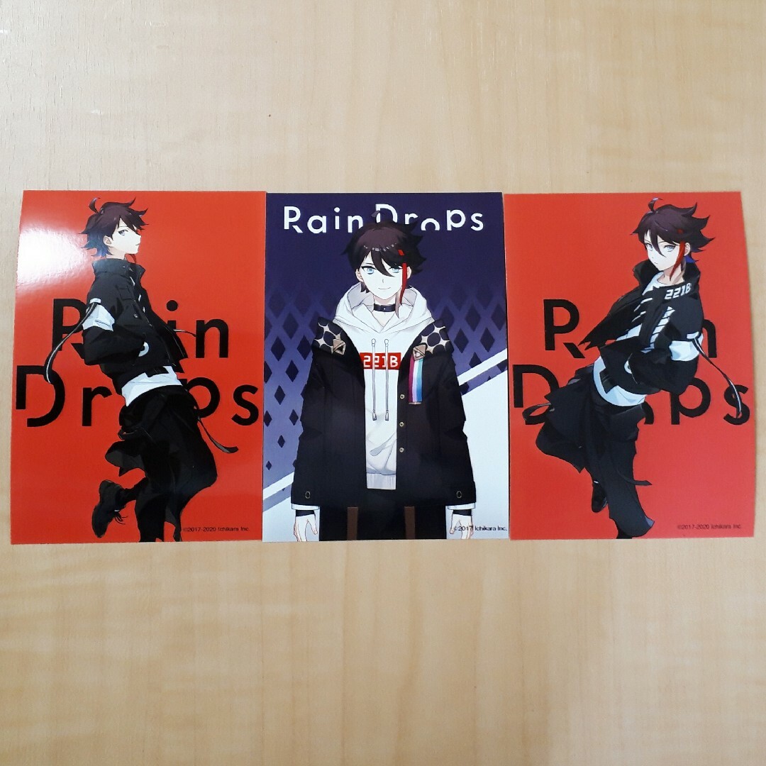 三枝明那 RainDrops ブロマイド 3枚セット エンタメ/ホビーのアニメグッズ(ポスター)の商品写真