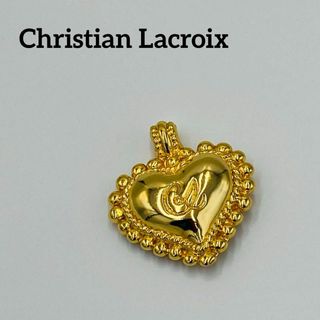 クリスチャンラクロワ(Christian Lacroix)の★ChristianLacroix★ブローチ ペンダントトップ ハート ゴールド(ブローチ/コサージュ)