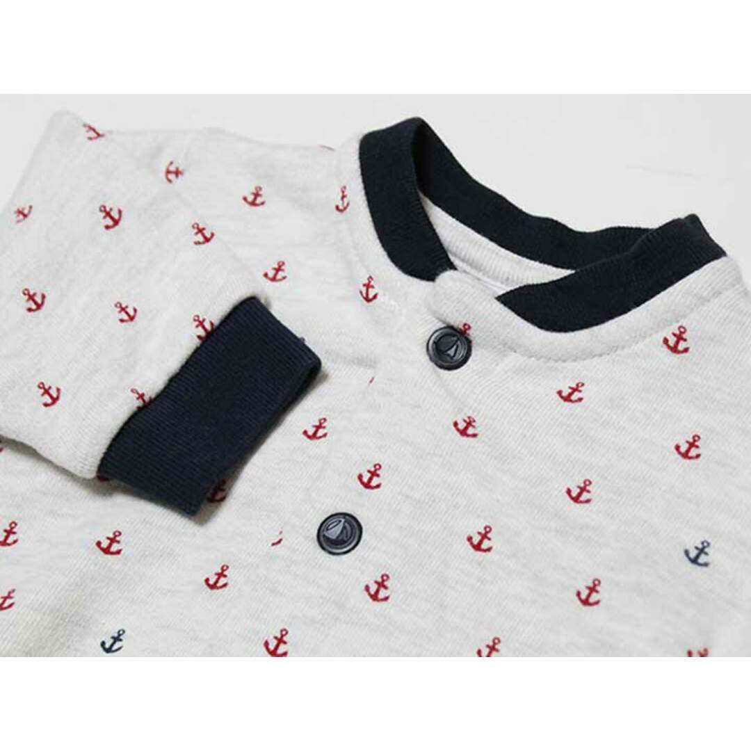 PETIT BATEAU(プチバトー)の【春物 新入荷!】‡プチバトー/PETIT BATEAU‡60cm スウェットブルゾン/ジャンバー/アウター グレー系【中古】子供服 キッズ kids ベビー服 baby 男の子 春秋 otr 213042 キッズ/ベビー/マタニティのベビー服(~85cm)(ジャケット/コート)の商品写真