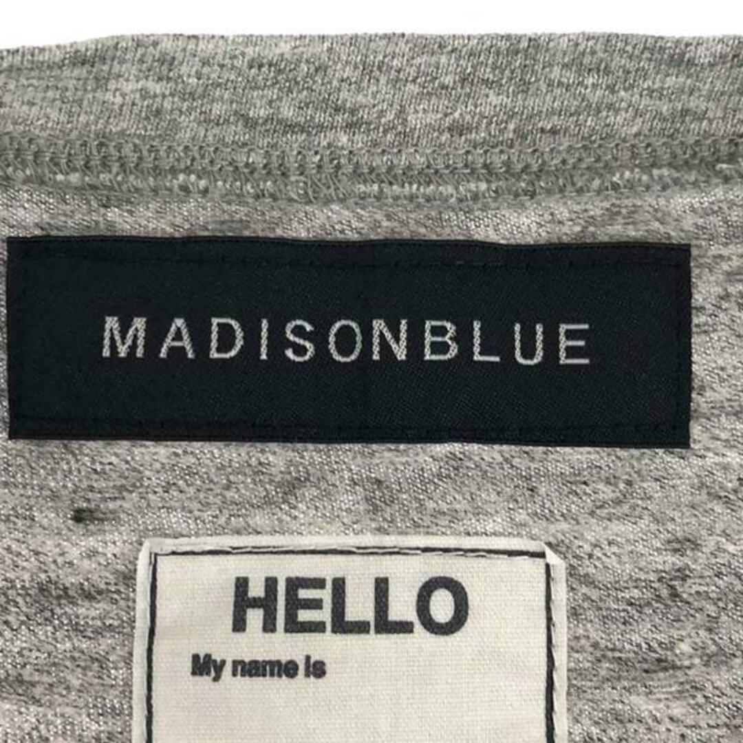 MADISONBLUE(マディソンブルー)のMADISON BLUE / マディソンブルー | HELLO CREW NECK TEE プリント クルーネック Tシャツ | 0 | グレー | レディース レディースのトップス(Tシャツ(半袖/袖なし))の商品写真