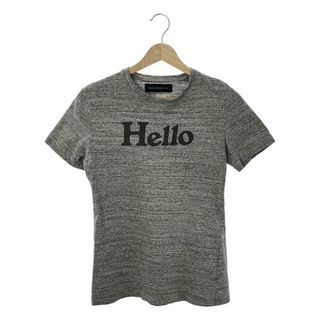 マディソンブルー(MADISONBLUE)のMADISON BLUE / マディソンブルー | HELLO CREW NECK TEE プリント クルーネック Tシャツ | 0 | グレー | レディース(Tシャツ(半袖/袖なし))