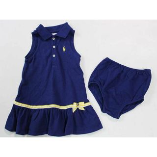 ラルフローレン(Ralph Lauren)の☆ラルフローレン/Ralph Lauren☆80cm ブルマ付きノースリーブワンピース 青 【中古】子供服 キッズ kids ベビー服 baby 女の子 夏 316032 onepi(ワンピース)