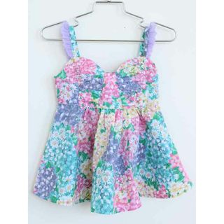 †フェフェ/fafa†90cm チュニック 紫×ピンク【中古】子供服 キッズ kids ベビー服 baby 女の子 夏 206032 tops