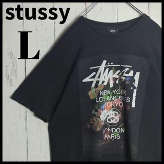 ステューシー(STUSSY)の【即完売モデル】 STUSSY ワールドツアー プリント 入手困難 Tシャツ(Tシャツ/カットソー(半袖/袖なし))