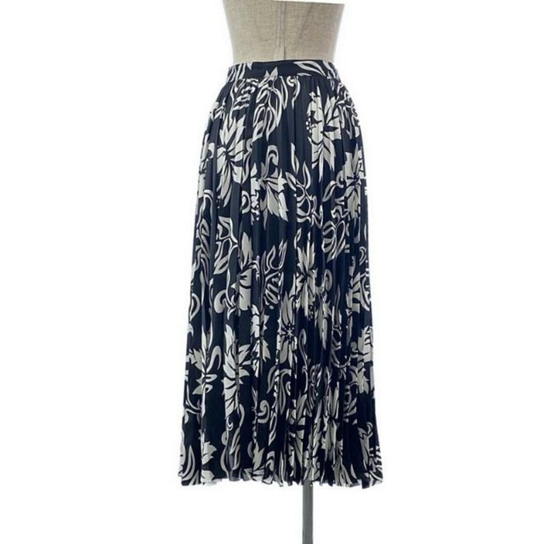 sacai(サカイ)の【新品】  sacai / サカイ | 2024SS | Floral Print Skirt プリーツスカート | 1 | ブラック/ホワイト | レディース レディースのスカート(ロングスカート)の商品写真