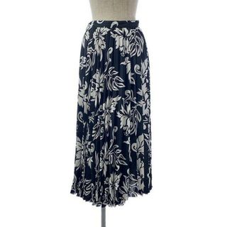 サカイ(sacai)の【新品】  sacai / サカイ | 2024SS | Floral Print Skirt プリーツスカート | 1 | ブラック/ホワイト | レディース(ロングスカート)