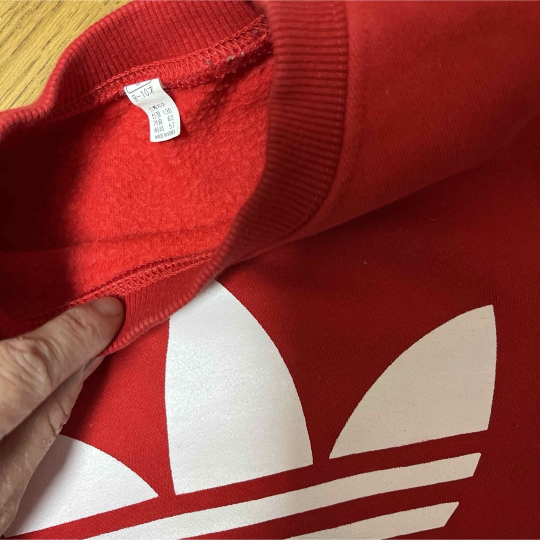 adidas(アディダス)のadidas トレーナー スウェット 110 韓国子供服 キッズ/ベビー/マタニティのキッズ服女の子用(90cm~)(Tシャツ/カットソー)の商品写真