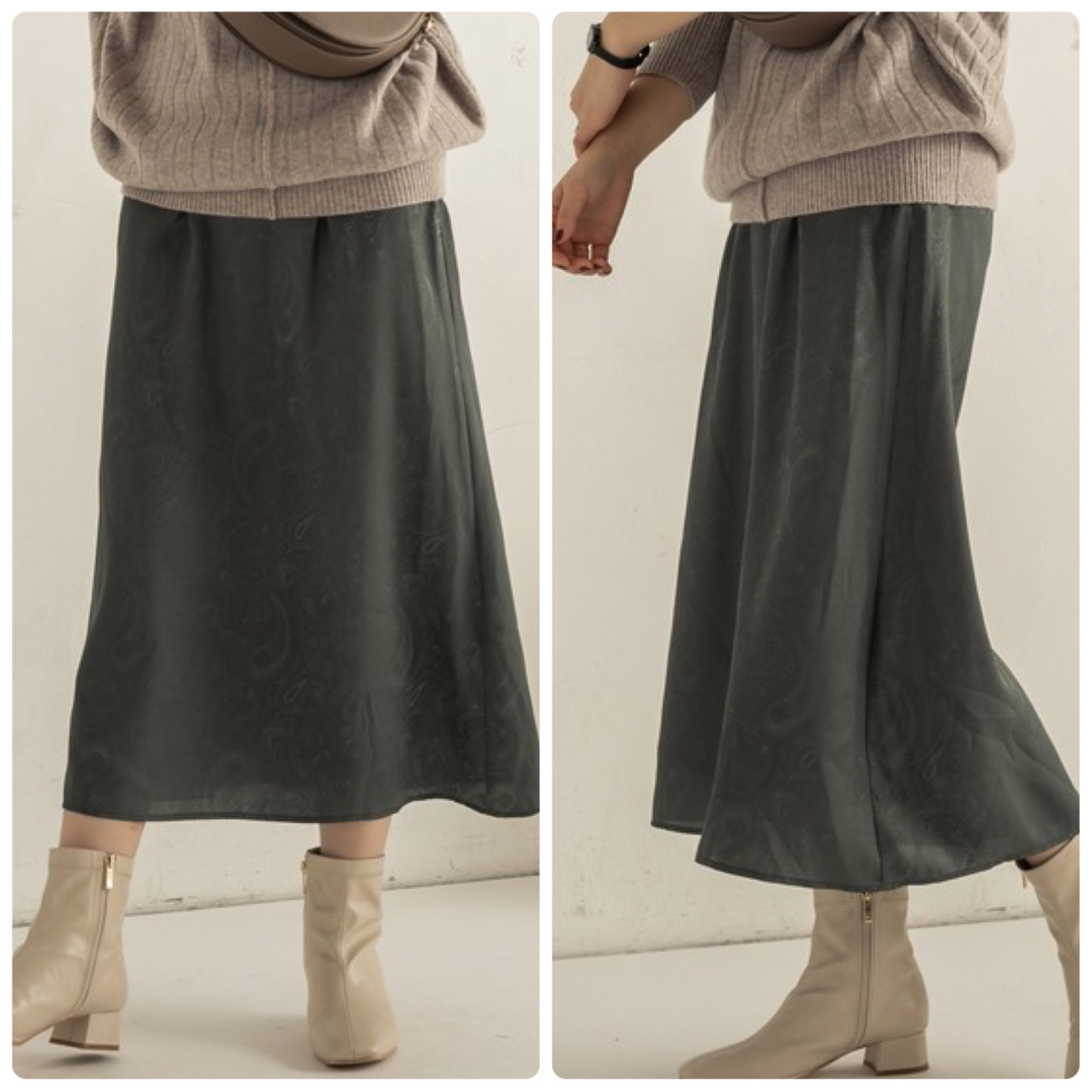 CAPRICIEUX LE'MAGE(カプリシューレマージュ)の【新品タグ付】CAPRICIEUX LE'MAGEペイズリージャガードスカート レディースのスカート(ロングスカート)の商品写真