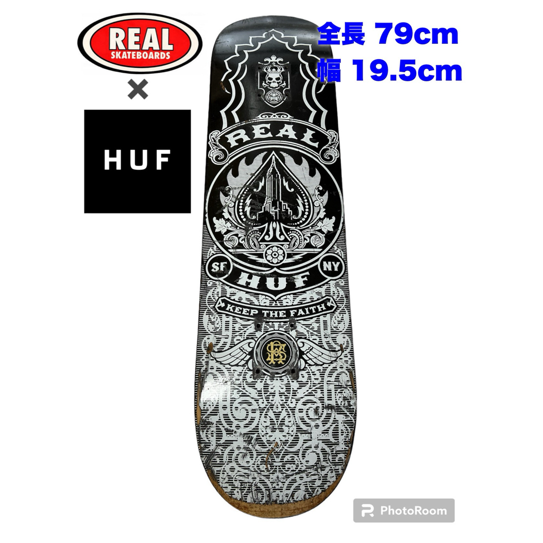 HUF - □激レア！ REAL×HUF リアル×HUF コラボ スケートボード デッキ