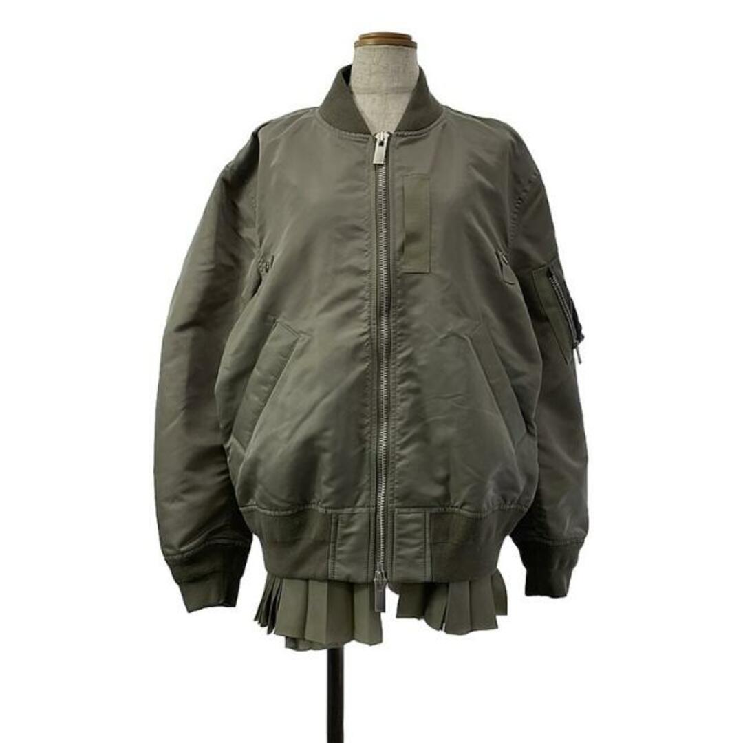 sacai(サカイ)の【美品】  sacai / サカイ | 2023SS | Nylon Twill Blouson ジャケット | 2 | ライトカーキ | レディース レディースのジャケット/アウター(その他)の商品写真