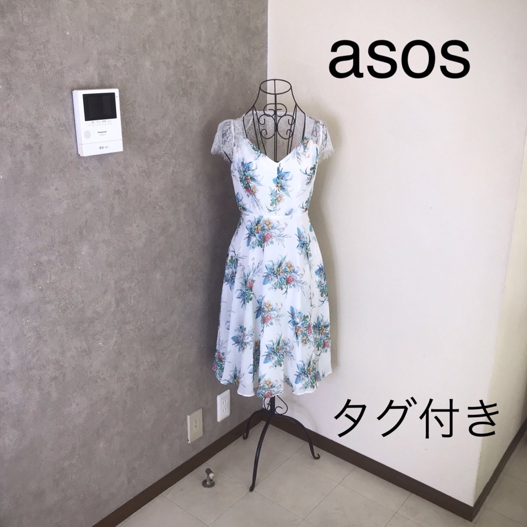 asos(エイソス)の新品タグ付き♡エイソス　ワンピース  レディースのワンピース(ひざ丈ワンピース)の商品写真