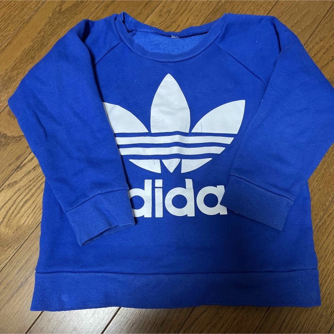 adidas(アディダス)のadidas トレーナー スウェット 110 韓国子供服 キッズ/ベビー/マタニティのキッズ服男の子用(90cm~)(Tシャツ/カットソー)の商品写真
