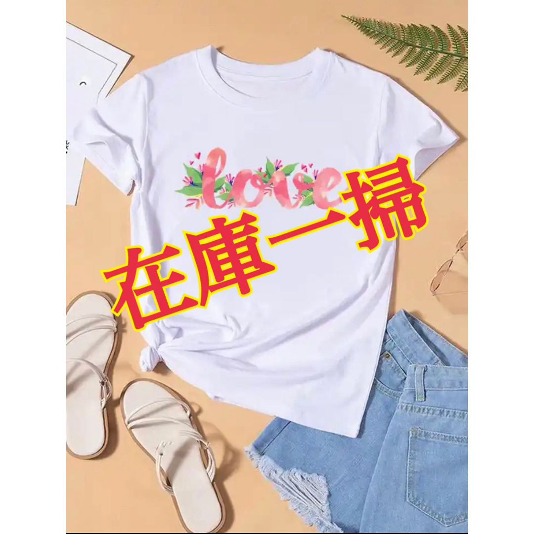 最終値下げ】可愛い☆人気☆カジュアルTシャツ 花と蝶 インナー ☆mの