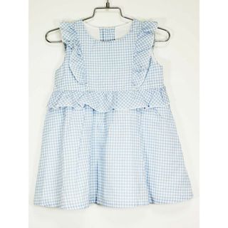 コムサデモード(COMME CA DU MODE)の[コムサフォセット/COMME CA FOSSETTE]90cm 半袖ワンピース ブルー×白【中古】子供服 キッズ kids ベビー服 baby 女の子 夏 036032 onepi(ワンピース)