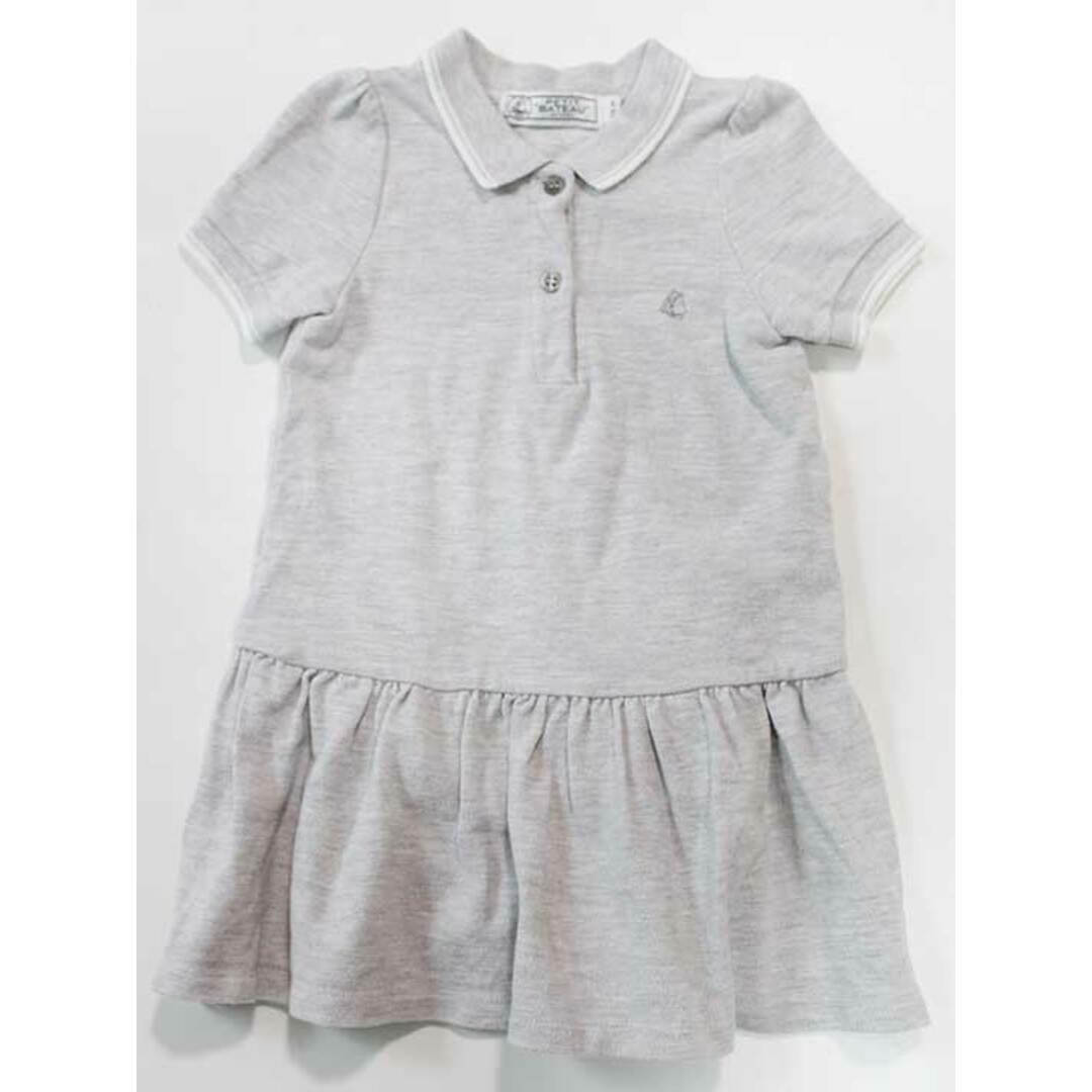 PETIT BATEAU(プチバトー)の☆プチバトー/PETIT BATEAU☆86cm 半袖ワンピース グレー 【中古】子供服 キッズ kids ベビー baby 女の子 夏 716022 onepi キッズ/ベビー/マタニティのベビー服(~85cm)(ワンピース)の商品写真