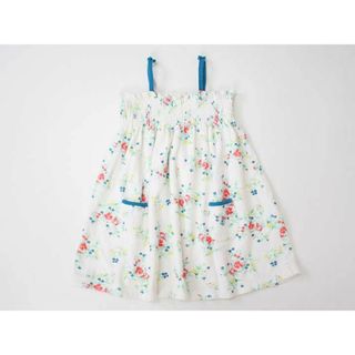 プチバトー(PETIT BATEAU)の●プチバトー/PETIT BATEAU●86cm ノースリーブワンピース オフホワイト×オレンジ系【中古】子供服 キッズ kids ベビー服 baby 女の子 夏 126022 onepi(ワンピース)