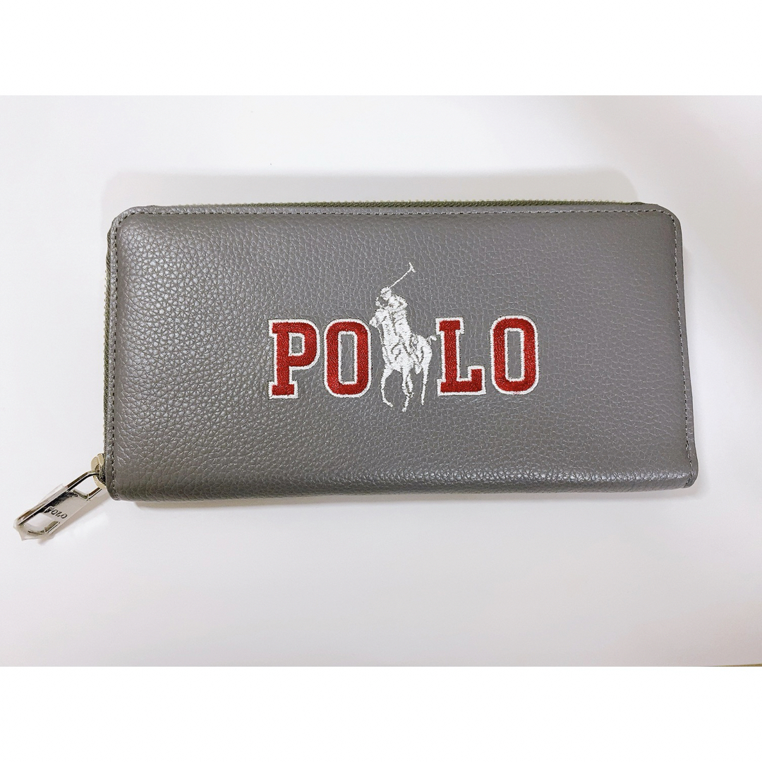 POLO RALPH LAUREN(ポロラルフローレン)のラルフローレン 財布 ラウンドファスナー 牛革 レディースのファッション小物(財布)の商品写真