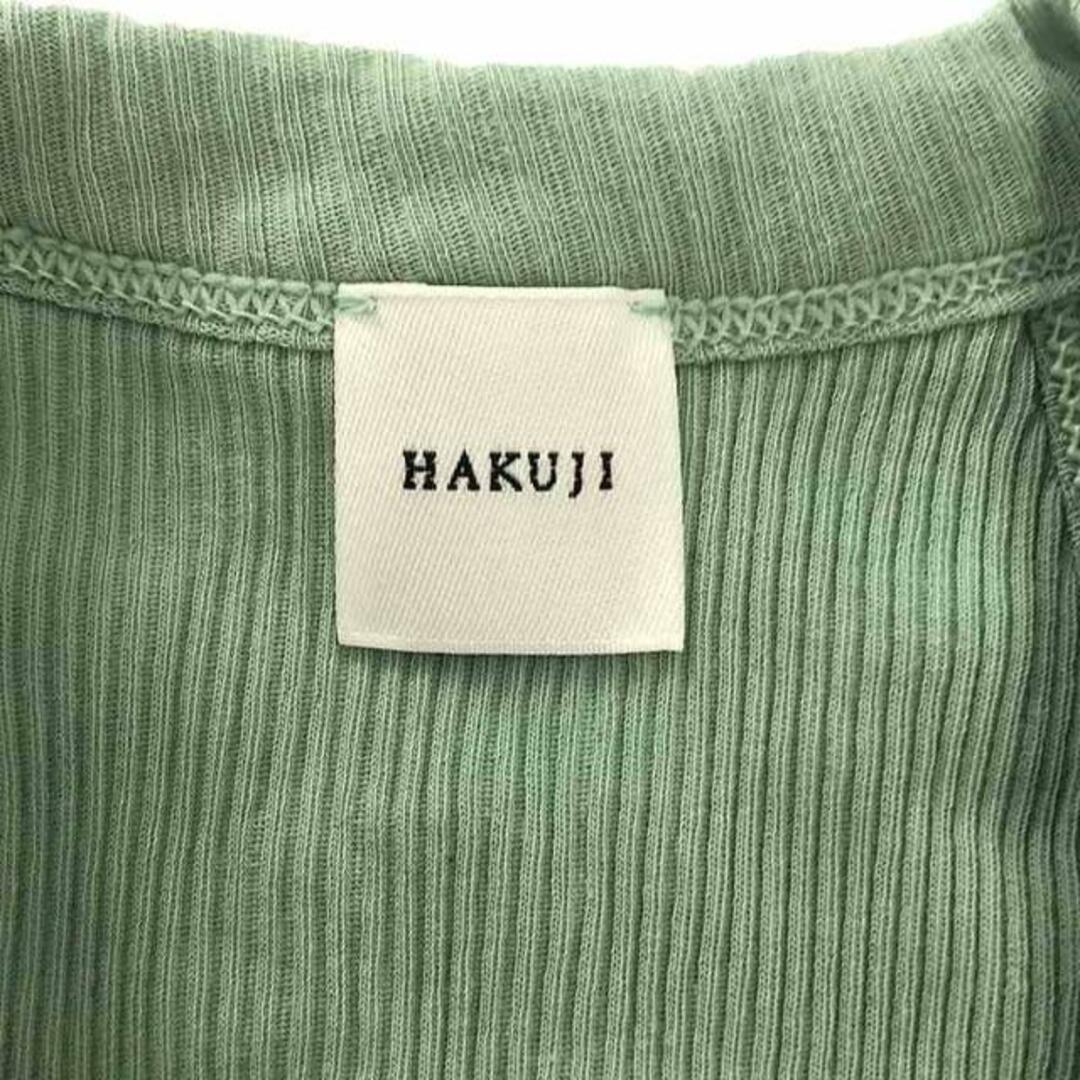 HAKUJI(ハクジ)のHAKUJI / ハクジ | Cotton Bra Tank カップ付き コットン ブラ タンクトップ | F | グリーン | レディース レディースのトップス(タンクトップ)の商品写真