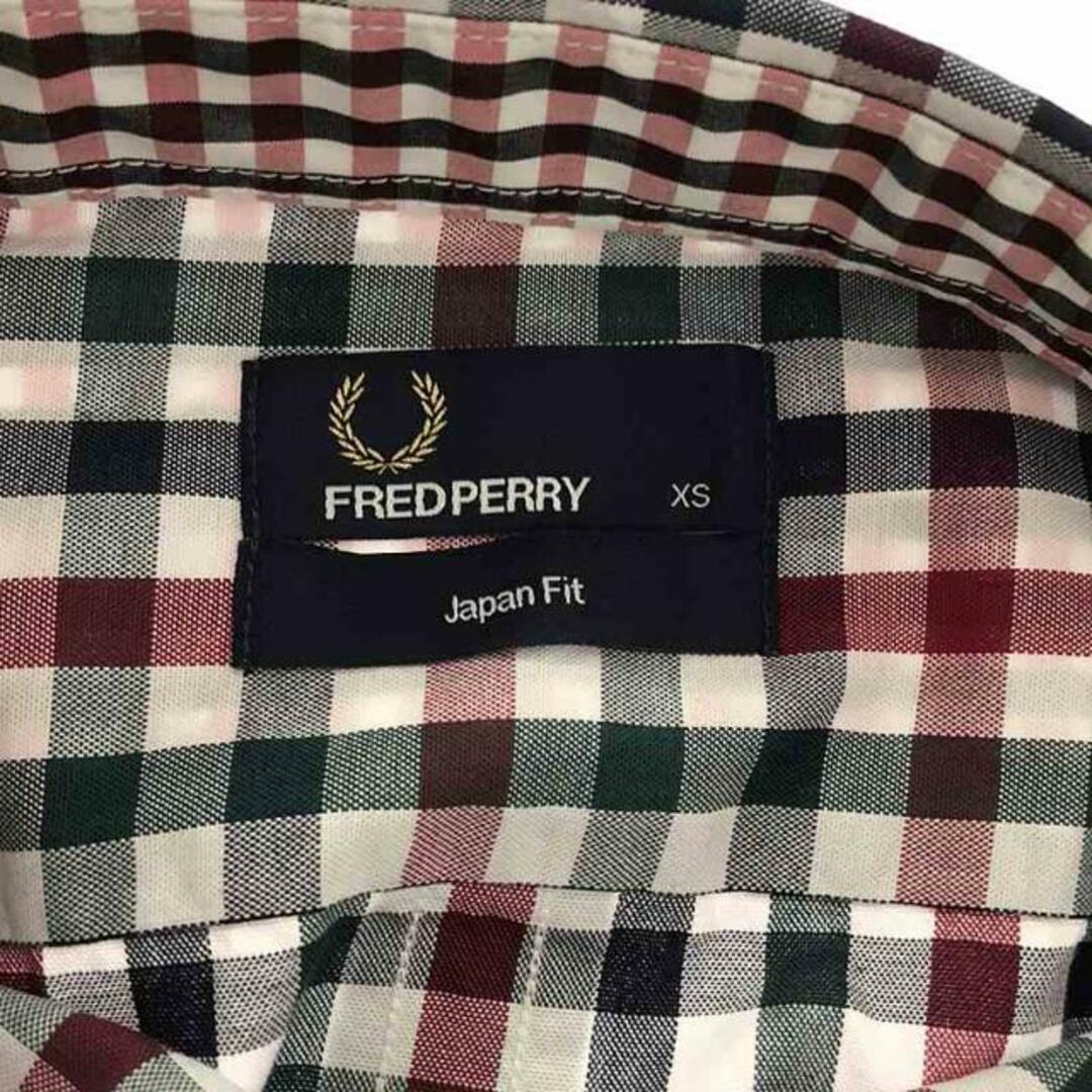 FRED PERRY(フレッドペリー)のFRED PERRY / フレッドペリー | コットンボタンダウンシャツ | XS | マルチカラー | レディース レディースのトップス(シャツ/ブラウス(半袖/袖なし))の商品写真