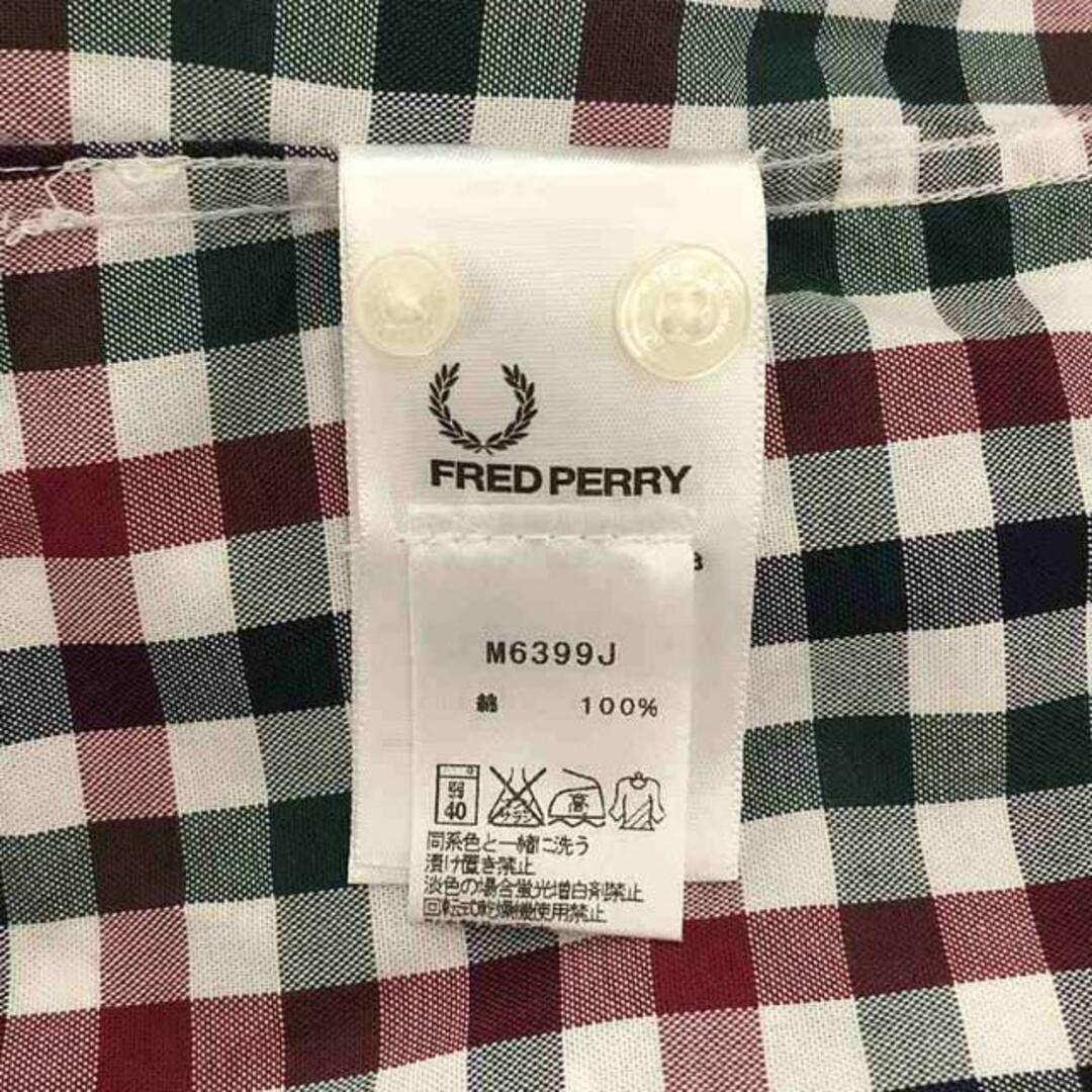 FRED PERRY(フレッドペリー)のFRED PERRY / フレッドペリー | コットンボタンダウンシャツ | XS | マルチカラー | レディース レディースのトップス(シャツ/ブラウス(半袖/袖なし))の商品写真