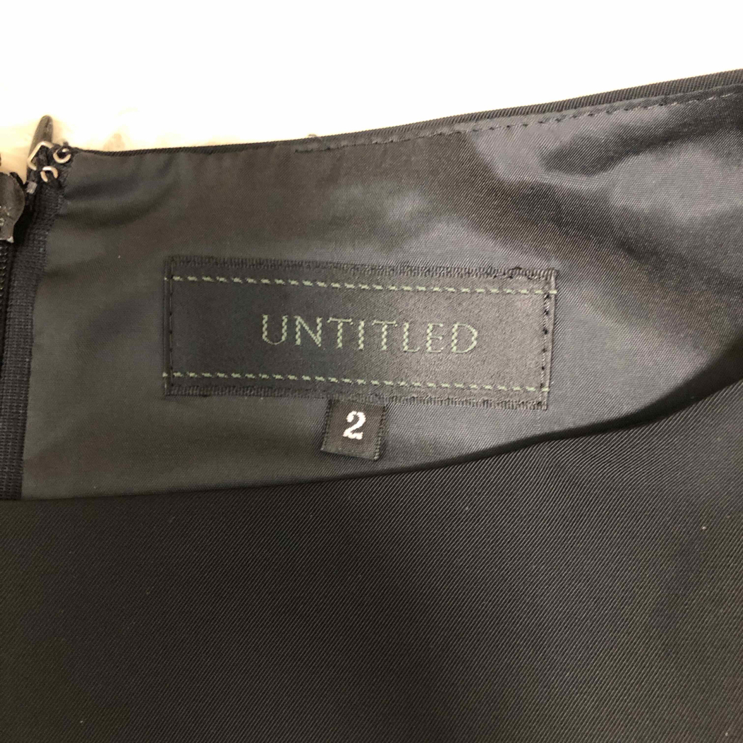 UNTITLED(アンタイトル)の【美品】UNTITLE セットアップ ジャケット ワンピース 2 総裏　1ボタン レディースのフォーマル/ドレス(スーツ)の商品写真