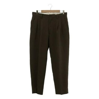 スティーブンアラン(steven alan)のsteven alan / スティーブンアラン | TW BOIL 2PLEATED MORE TAPERED PANTS ウール混 2プリーツ テーパードパンツ | L | ブラウン | メンズ(その他)