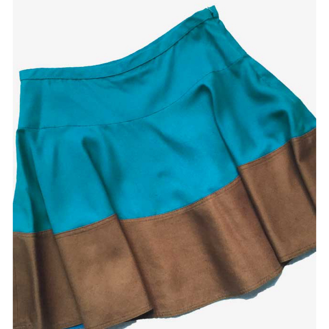 DEREK LAM(デレクラム)のDEREK LAM デレクラム バイカラー フレアスカート レディースのスカート(ひざ丈スカート)の商品写真