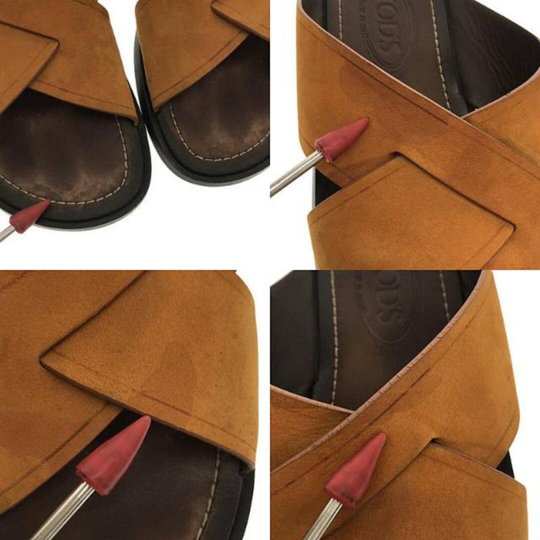TOD'S - TOD'S / トッズ | クロスストラップ レザーサンダル | 7 TOD'S - TOD'S / トッズ | クロスストラップ レザーサンダル | 7