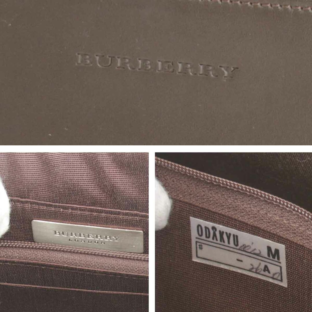 BURBERRY(バーバリー)の美品『USED』 BURBERRY バーバリー ステッチ 箱有 ハンドバッグ レザー ブラウン【中古】 レディースのバッグ(ハンドバッグ)の商品写真