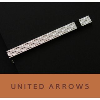 ユナイテッドアローズ(UNITED ARROWS)の4351◆ユナイテッドアローズ◆ネクタイピン◆シルバー×黒曜石◆タイピン(ネクタイピン)