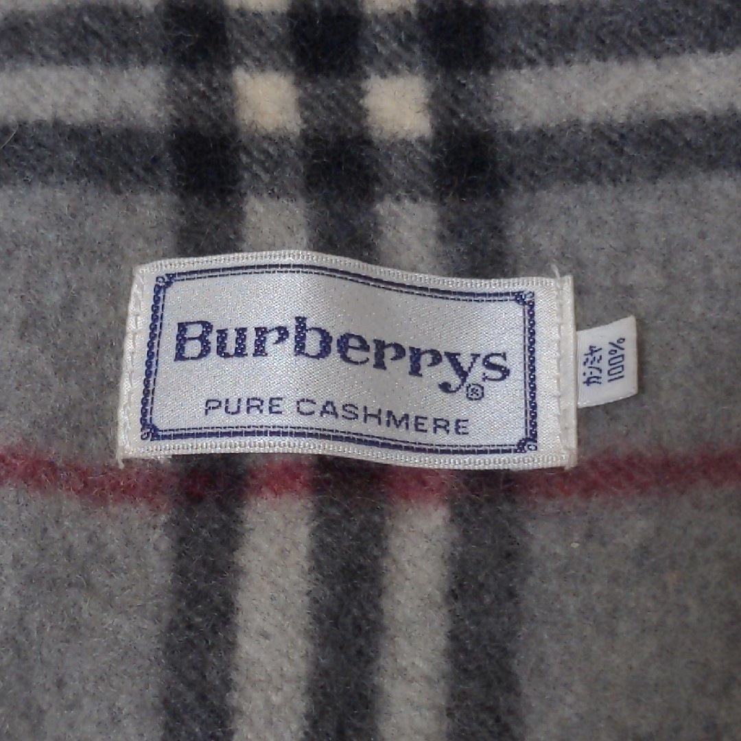 BURBERRY(バーバリー)のバーバリー Burberry マフラー グレー カシミア100 レディースのファッション小物(マフラー/ショール)の商品写真