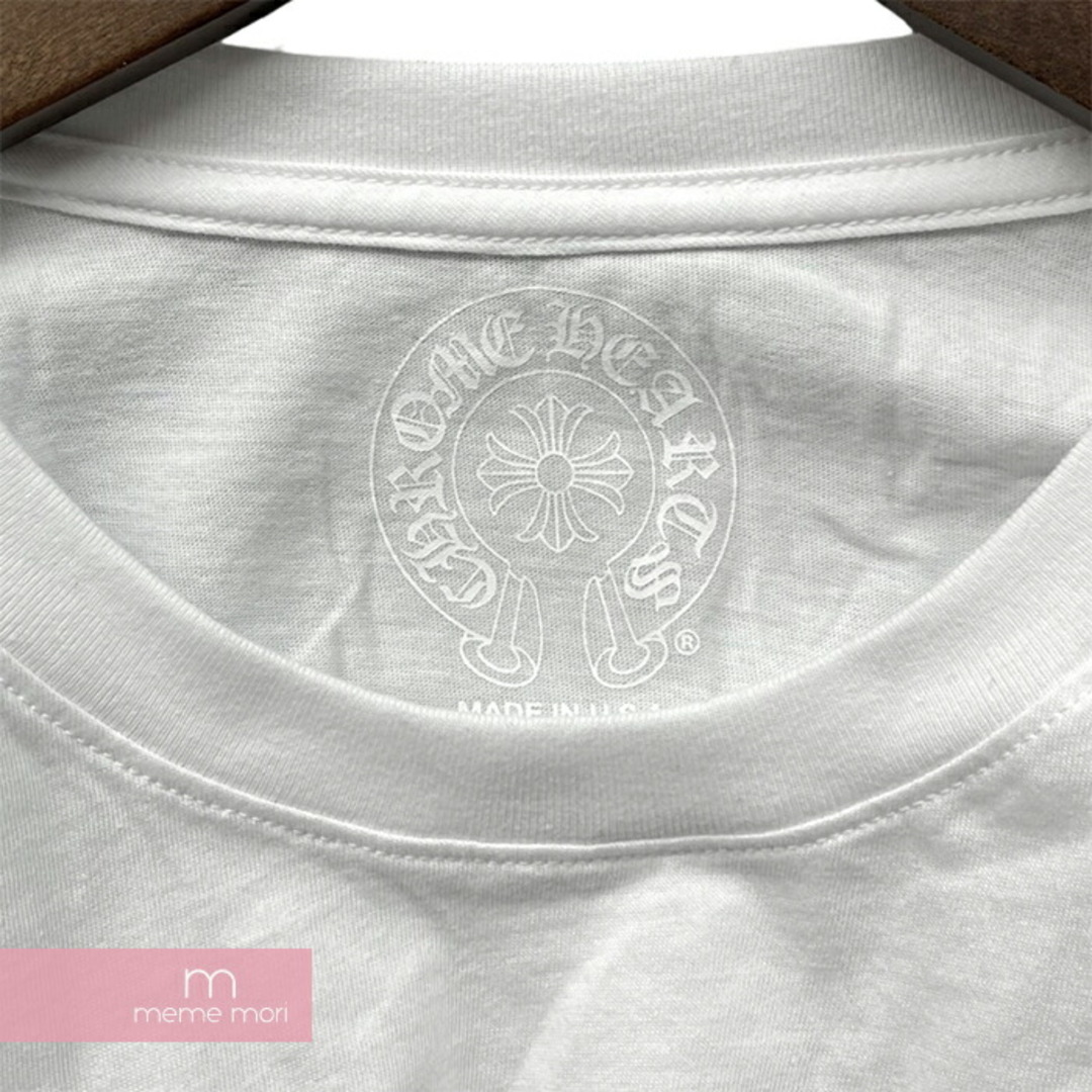 Chrome Hearts(クロムハーツ)のCHROME HEARTS Las Vegas Horseshoe L/S Tee クロムハーツ ラスベガス限定ロングスリーブホースシューTシャツ 長袖カットソー ロンT 袖フローラルプリント ホワイト サイズXXL【240319】【新古品】【me04】 メンズのトップス(Tシャツ/カットソー(半袖/袖なし))の商品写真