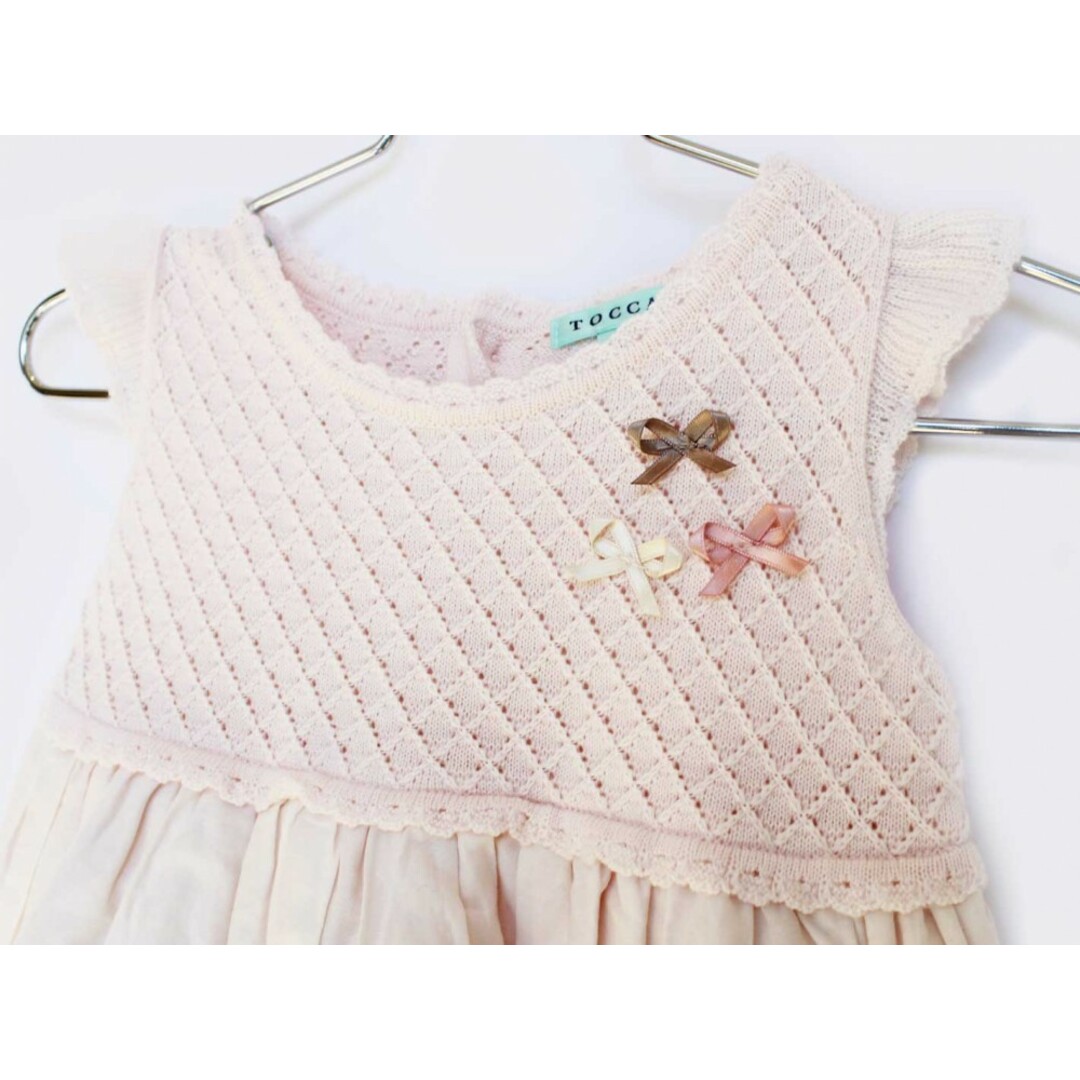 TOCCA(トッカ)の【春物 新入荷!】[トッカ/TOCCA BAMBINI]80cm 半袖ワンピース/半袖ドレスワンピース/ジャンパースカート ピンク フォーマル 結婚式 冠婚葬祭【中古】子供服 キッズ kids ベビー服 baby 女の子 春夏 onepi 213042 キッズ/ベビー/マタニティのベビー服(~85cm)(ワンピース)の商品写真