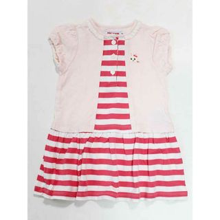 ミキハウス(mikihouse)の☆ミキハウス/mikihouse☆90cm 半袖ワンピース ピンク うさこ 【中古】子供服 キッズ kids ベビー服 baby 女の子 夏 524032 onepi(ワンピース)