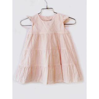 プチバトー(PETIT BATEAU)の【春物 新入荷!】[プチバトー/PETIT BATEAU]74cm 半袖ワンピース ピンク '21年製【中古】子供服 キッズ kids ベビー服 baby 女の子 春秋 onepi 213042(ワンピース)