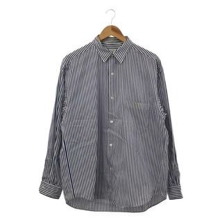 H BEAUTY&YOUTH / エイチビューティアンドユース | STRIPE BALLOON SHIRT ストライプ バルーンシャツ | M | ブルー / ホワイト | メンズ(Tシャツ/カットソー(七分/長袖))