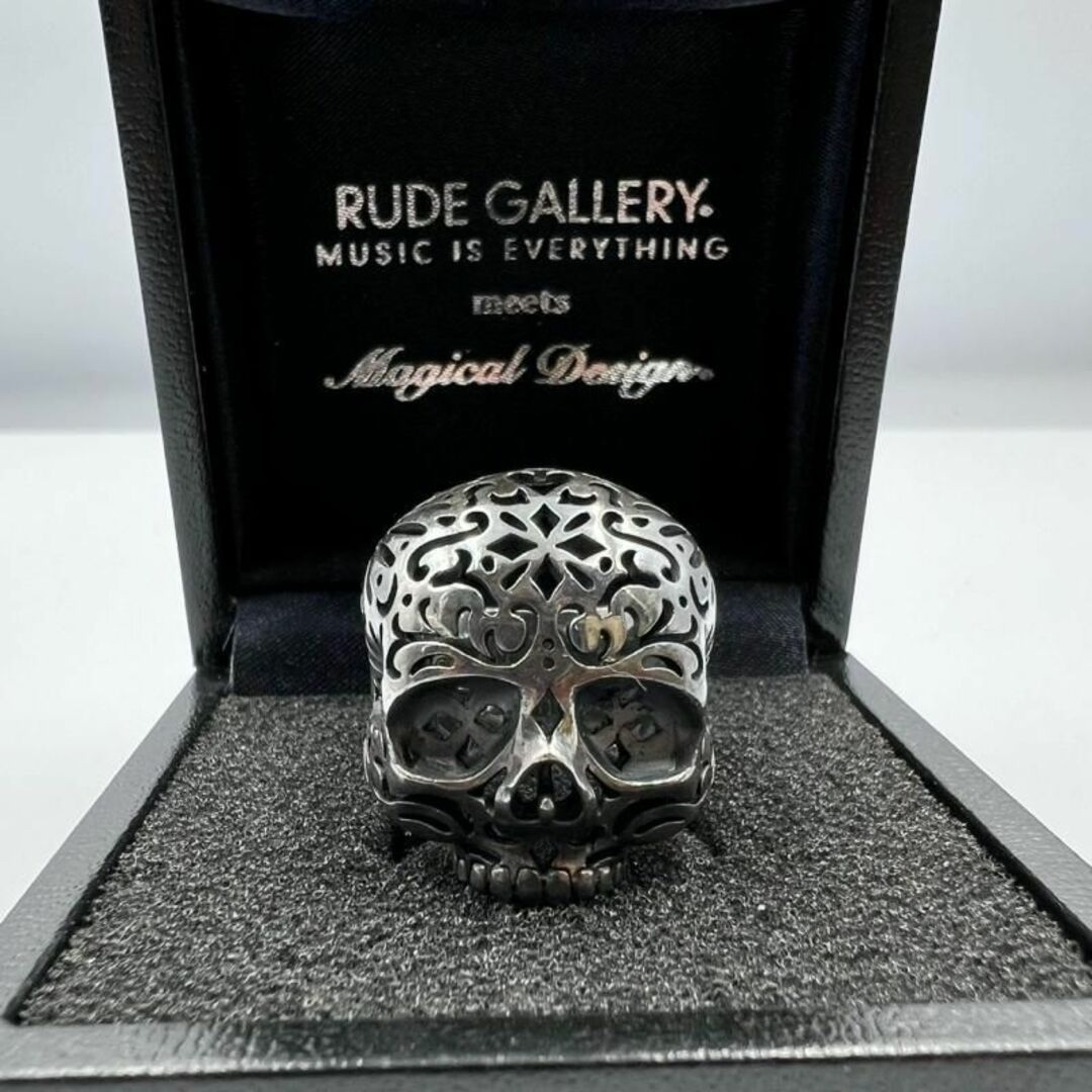 RUDE GALLERY(ルードギャラリー)のRUDE GALLERY × MAGICAL DESIGN スカルリング 12号 メンズのアクセサリー(リング(指輪))の商品写真