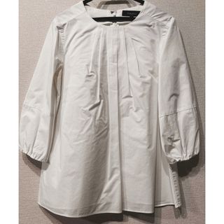 デミルクスビームス(Demi-Luxe BEAMS)の【Demi-Luxe BEAMS】長袖ブラウス(白)(シャツ/ブラウス(長袖/七分))