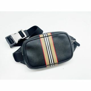 バーバリー(BURBERRY)の美品　バーバリー　ストライプ　 ボディバッグ　ベルトバッグ　8036543(ボディーバッグ)