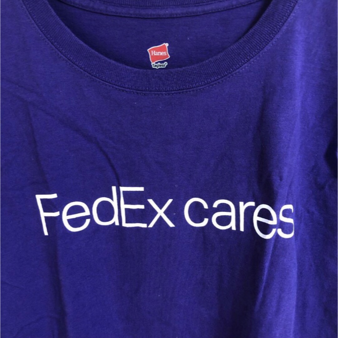Hanes(ヘインズ)のUS 古着　Tシャツ　XLサイズ　ヘインズ　紫　ビッグ　プリント メンズのトップス(Tシャツ/カットソー(半袖/袖なし))の商品写真
